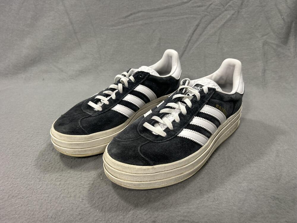 Adidas Gazelle Bold Shoes Womens Size 9 Black Platform Casual Suede Sneaker